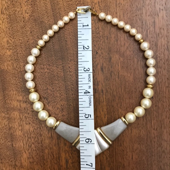 Napier Vintage Simulated Pearl necklace - Picture 5 of 5